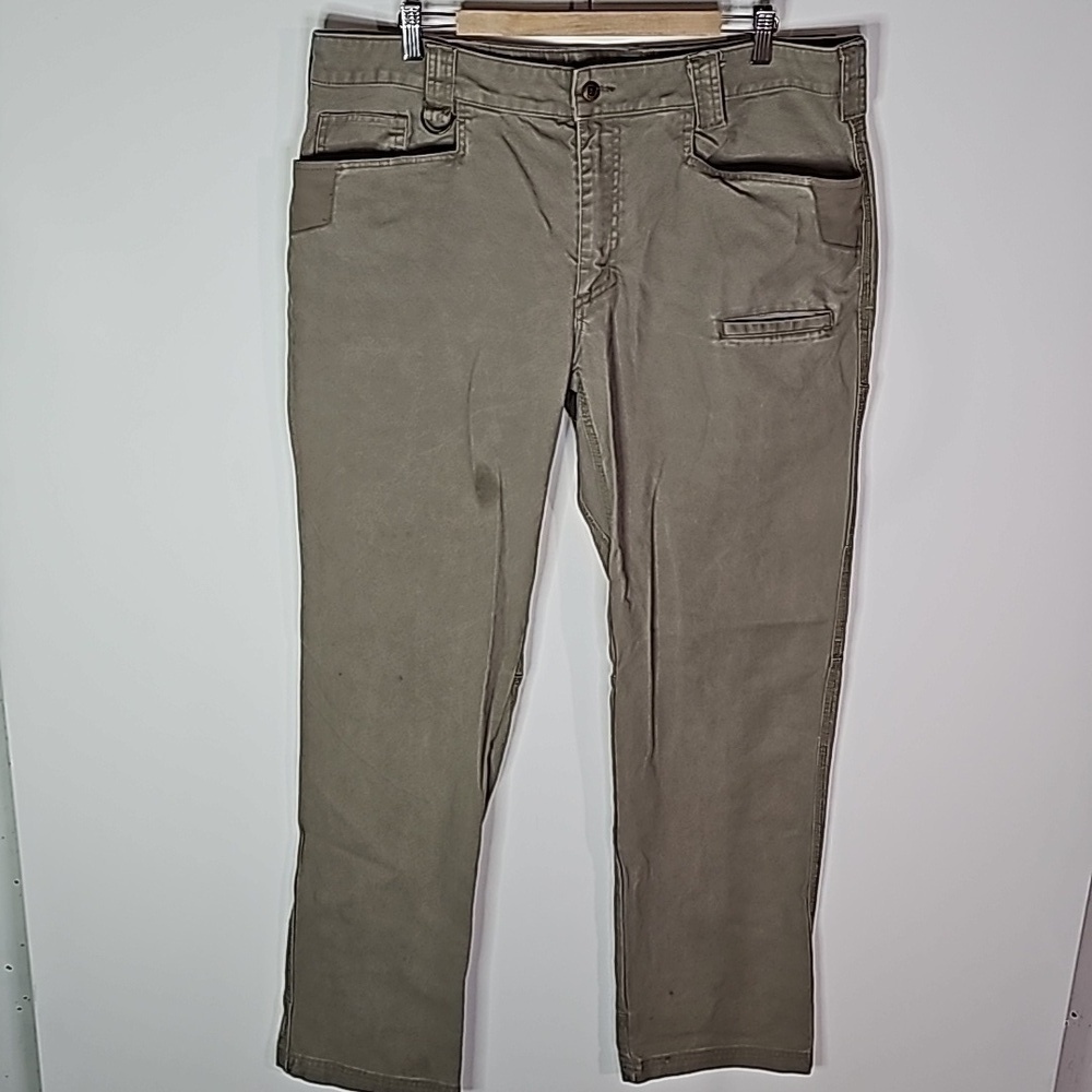 Noble Outfitters 38x36 beige fullflexx hammer drill canvas work pants